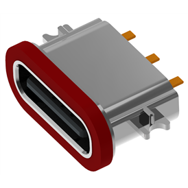 XB-TYPE C 3P sink plate 1.2 waterproof base L=6.7mm (with steel sheet) (zinc alloy shell)